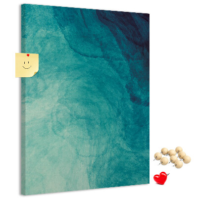Nástěnka na zeď Abstraktní vzor v odstínech modré