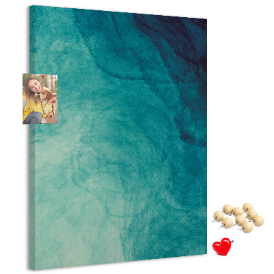 Nástěnka na zeď Abstraktní vzor v odstínech modré
