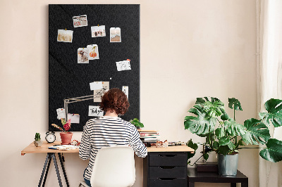 Nástěnka korková Černá tabule s minimalistickým designem