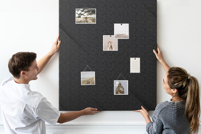 Nástěnka korková Černá tabule s minimalistickým designem