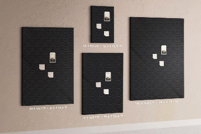 Nástěnka korková Černá tabule s minimalistickým designem