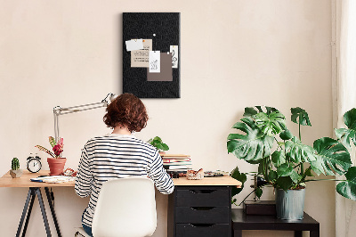 Nástěnka korková Černá tabule s minimalistickým designem