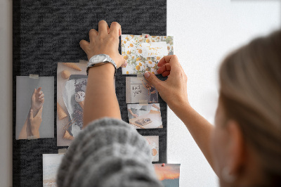Nástěnka korková Černá tabule s minimalistickým designem