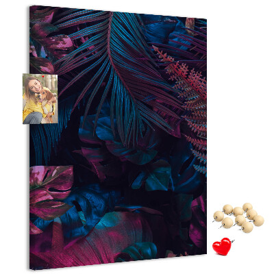 Nástěnka na zeď Tajemný les v intenzivních barvách