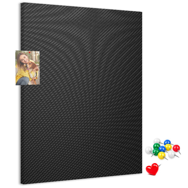 Nástěnka na zeď Černá textura s jemným uhlově černým vzorem