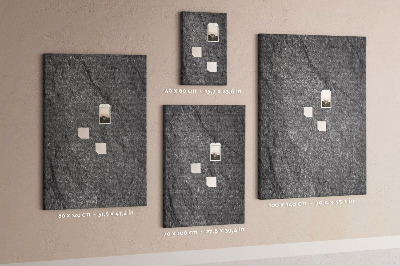 Nástěnka na zeď Šedočerná textura přírodního kamene