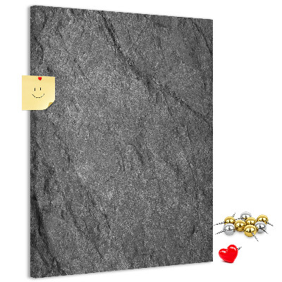 Nástěnka na zeď Šedočerná textura přírodního kamene