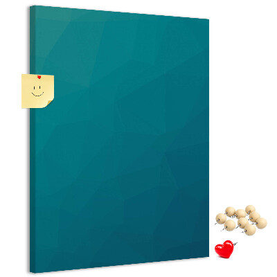 Nástěnka na zeď Geometrické odstíny modré v pozadí