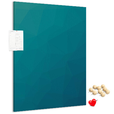 Nástěnka na zeď Geometrické odstíny modré v pozadí