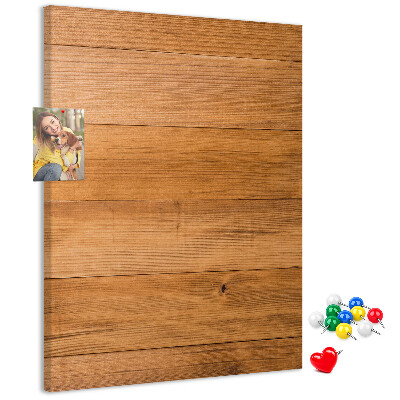 Nástěnka na zeď Přírodní dřevo v teplých odstínech
