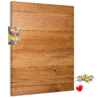 Nástěnka na zeď Přírodní dřevo v teplých odstínech