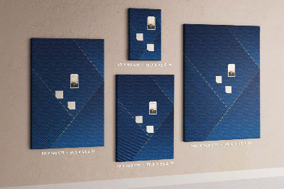 Korková tabule Moderní design v odstínech modré