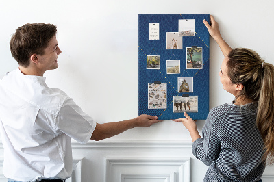 Korková tabule Moderní design v odstínech modré