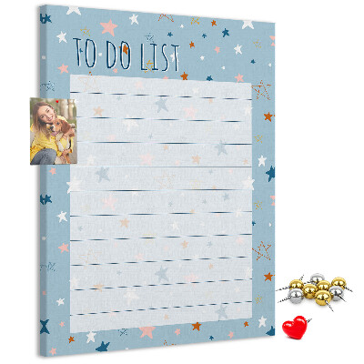 Nástěnka na zeď Hvězdné téma pro seznamy úkolů