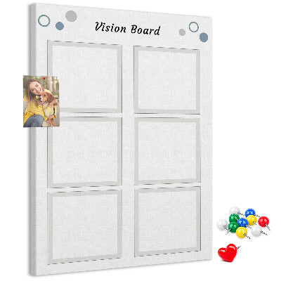 Nástěnka korková Nástěnka s prázdnými rámečky