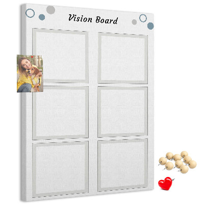 Nástěnka korková Nástěnka s prázdnými rámečky