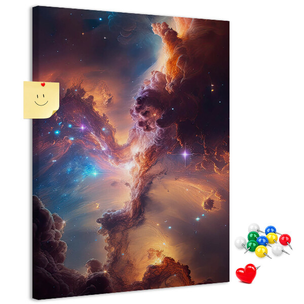 Korková tabule Kosmické jevy v barevné galaxii