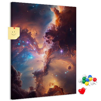 Korková tabule Kosmické jevy v barevné galaxii