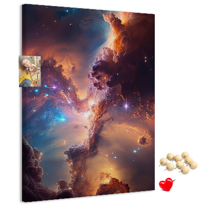 Korková tabule Kosmické jevy v barevné galaxii