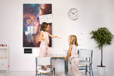 Korková tabule Kosmické jevy v barevné galaxii