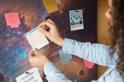 Korková tabule Kosmické jevy v barevné galaxii