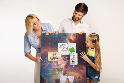 Korková tabule Kosmické jevy v barevné galaxii