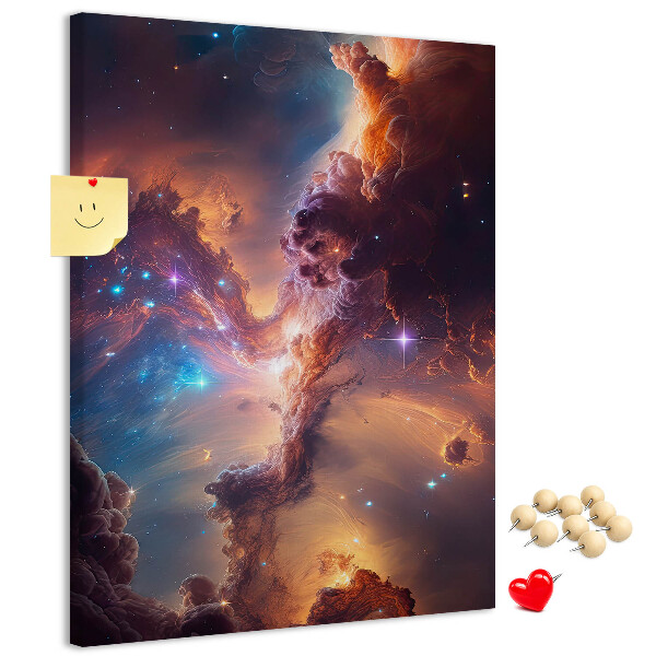 Korková tabule Kosmické jevy v barevné galaxii