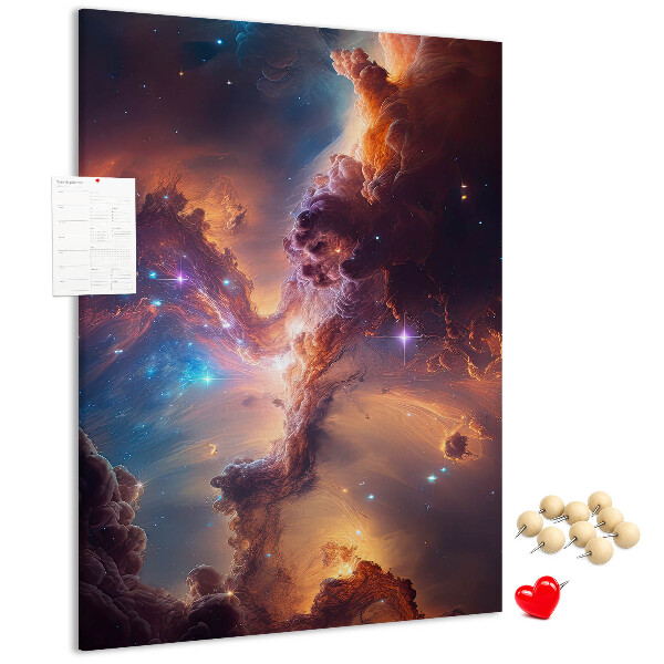 Korková tabule Kosmické jevy v barevné galaxii