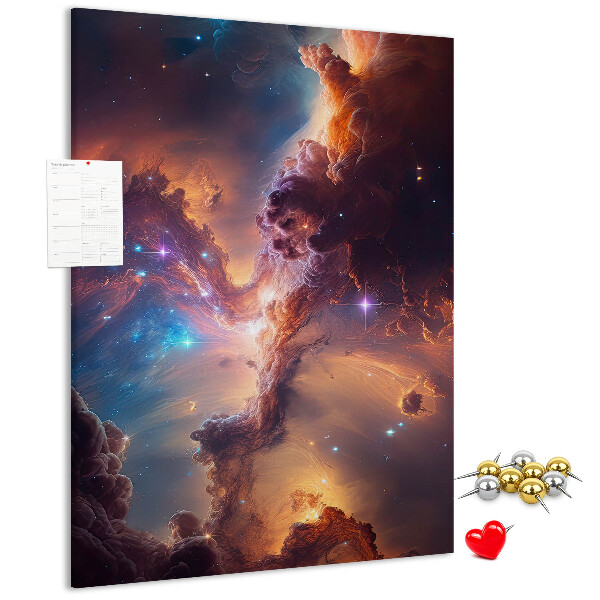 Korková tabule Kosmické jevy v barevné galaxii