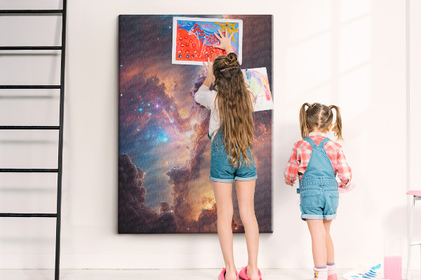 Korková tabule Kosmické jevy v barevné galaxii