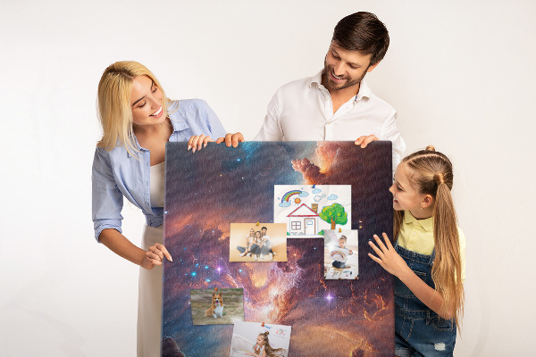 Korková tabule Kosmické jevy v barevné galaxii