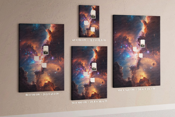 Korková tabule Kosmické jevy v barevné galaxii