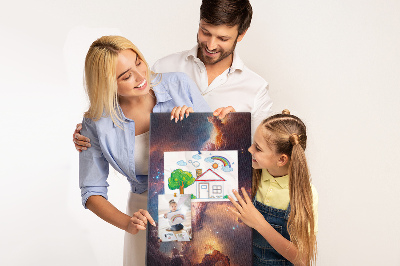 Korková tabule Kosmické jevy v barevné galaxii