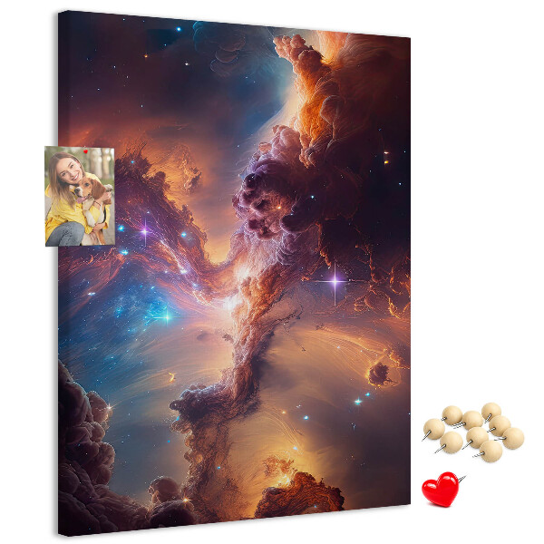 Korková tabule Kosmické jevy v barevné galaxii