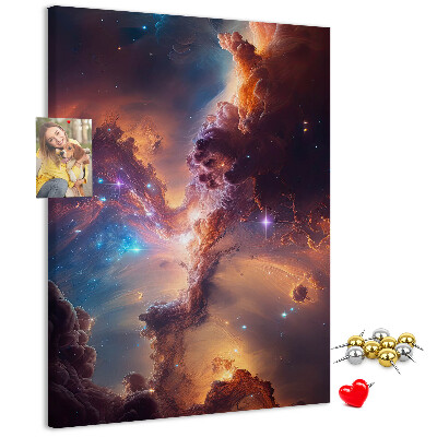 Korková tabule Kosmické jevy v barevné galaxii