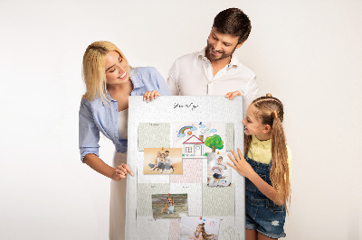 Nástěnka na zeď Roční diář s minimalistickým designem