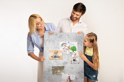 Nástěnka korková Minimalistická šedá s texturou betonu