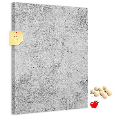 Nástěnka korková Minimalistická šedá s texturou betonu
