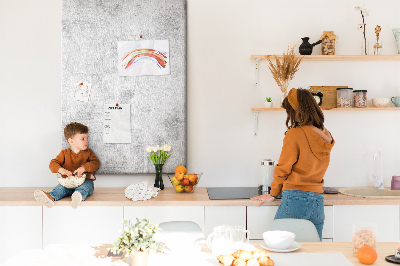 Nástěnka korková Minimalistická šedá s texturou betonu