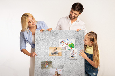 Nástěnka korková Minimalistická šedá s texturou betonu