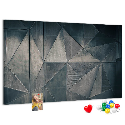 Nástěnka Geometrické tvary v odstínech šedé