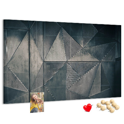 Nástěnka Geometrické tvary v odstínech šedé