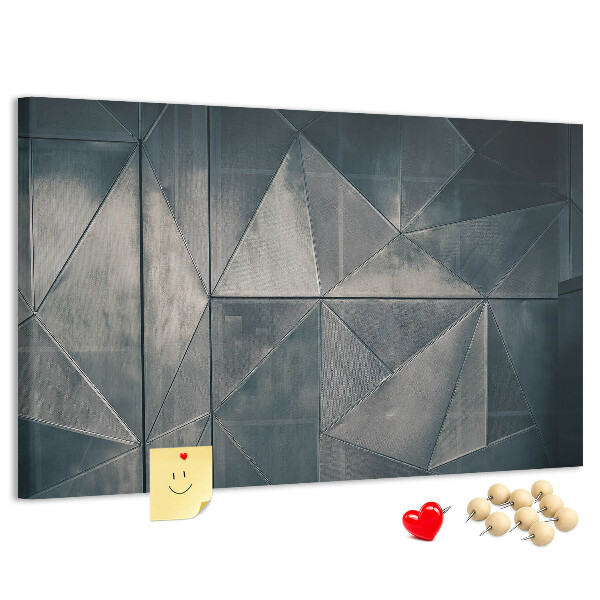 Nástěnka Geometrické tvary v odstínech šedé