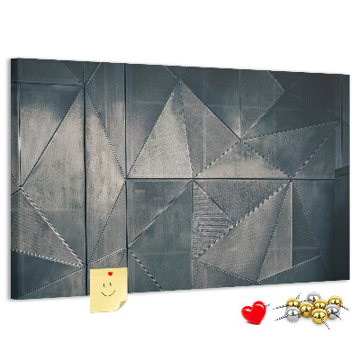 Nástěnka Geometrické tvary v odstínech šedé