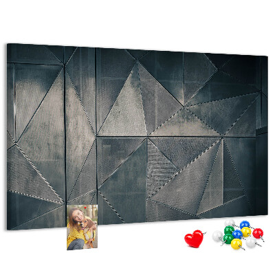 Nástěnka Geometrické tvary v odstínech šedé