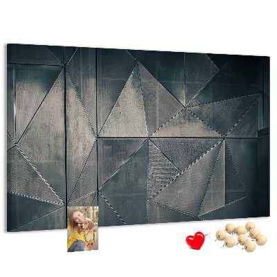 Nástěnka Geometrické tvary v odstínech šedé