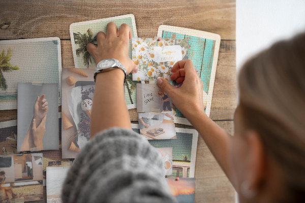 Nástěnka Fotografie na památku z tropické dovolené