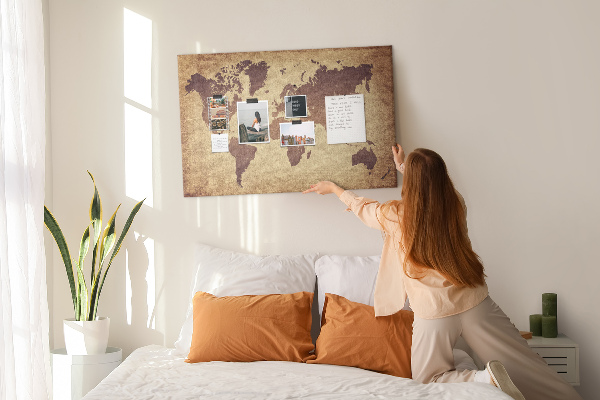 Nástěnka Mapa starověkého světa v hnědých tónech