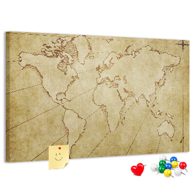 Fětská nástěnka Mapa starověkého světa s kontinenty