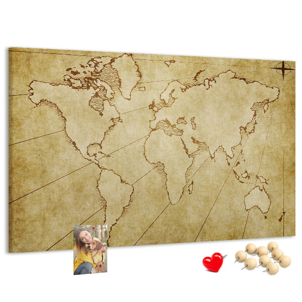 Fětská nástěnka Mapa starověkého světa s kontinenty